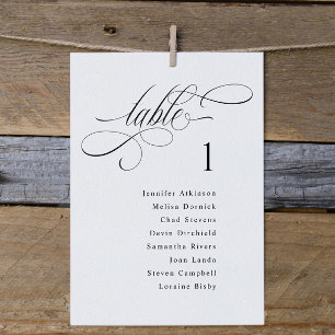 Tarjetas de Señalización de Asientos de Boda Elega