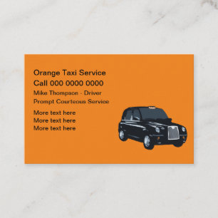 Tarjetas de servicio de taxi europeo