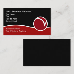 Tarjetas de servicios empresariales con logotipo m