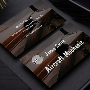 Tarjetas de servicios profesionales mecánicos de a