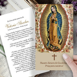 Tarjetas de simpatía de la oración de Guadalupe Lo