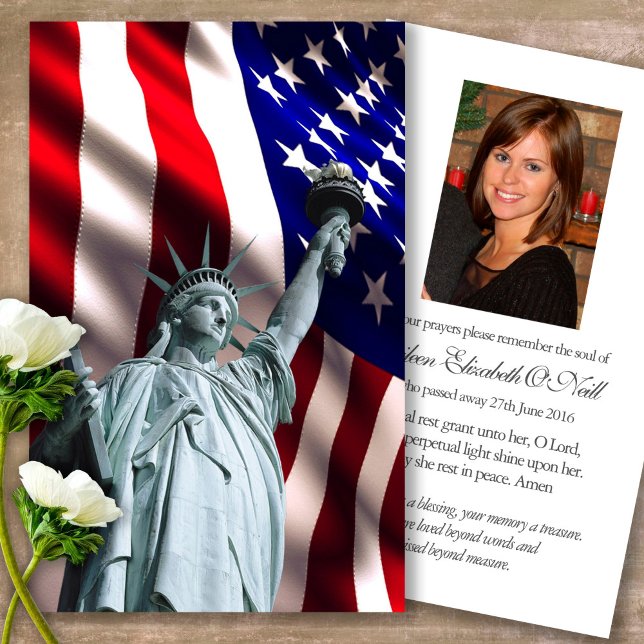 Tarjetas de simpatía de la oración de la Libertad  (military sympathy card, military prayer cards, funeral prayer card, death, military funeral cards)