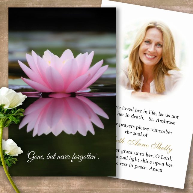 Tarjetas de simpatía de la oración del funeral de  (Forever in our hearts, celebration of life, in loving memory of, prayer cards for bereavement)