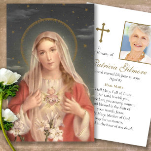 Tarjetas de simpatía de la oración del funeral Hea