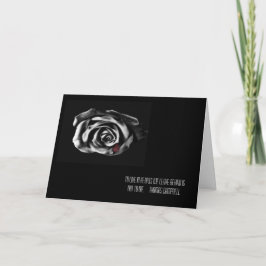 Tarjetas de simpatía de rosa negro