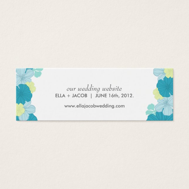 Tarjetas de sitio web de boda // Trópicos exuberan (Frente)