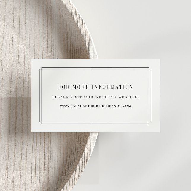 Tarjetas de sitio web para Bodas inmaduros | Blanc (Subido por el creador)