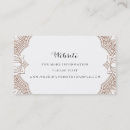 Tarjetas de sitios web elegantes de Mehndi