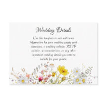 Tarjetas de Sobre para Boda Flor de Primavera