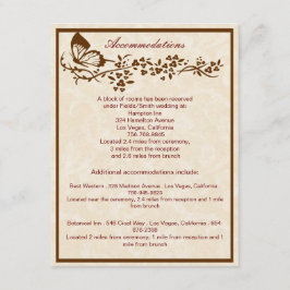 Tarjetas de Sobres para Boda de Mariposa Elegantes