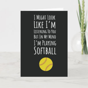 Tarjetas de Sóftbol Deportes Atleta Divertido Equi