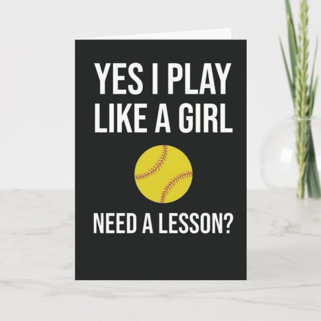 Tarjetas de Softbol Lindas para Jugadoras de Equip (Anverso)