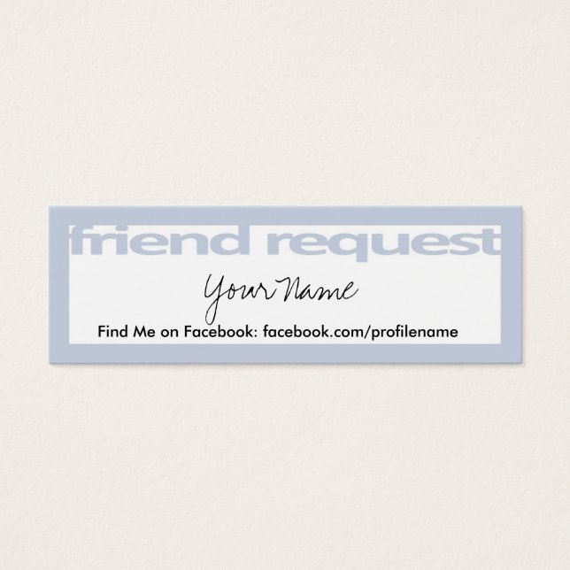 Tarjetas de solicitud de amistad (Frente)