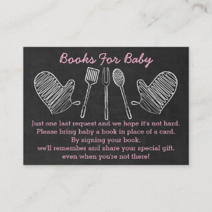 Tarjetas de solicitud de Baby Shower BBQ rosa