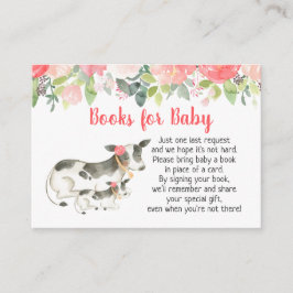 Tarjetas de solicitud de Baby Shower Floral Dairy 