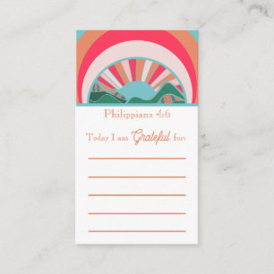 Tarjetas de solicitud de gratitud y oración cristi