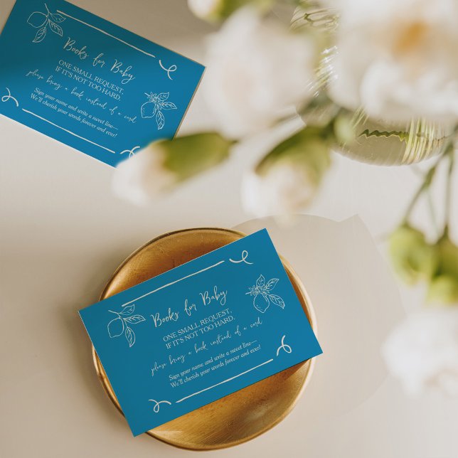 Tarjetas de solicitud de libro Baby Shower con lim (Subido por el creador)