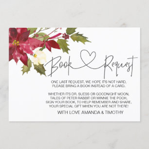 Tarjetas de solicitud de libro de Baby Shower para