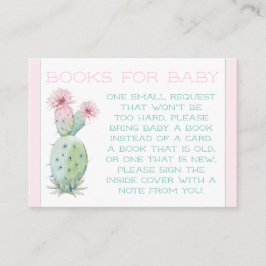 Tarjetas de solicitud de libro de Cactus