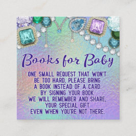 Tarjetas de solicitud de libro Jewel Mermaid