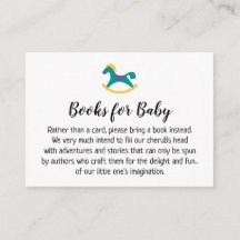 Tarjetas de solicitud de libro simple de caballo m