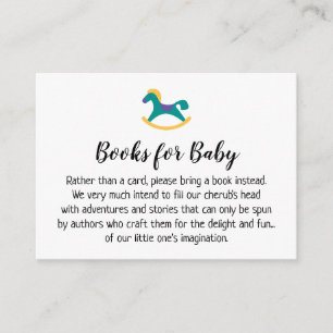 Tarjetas de solicitud de libro simple de caballo m