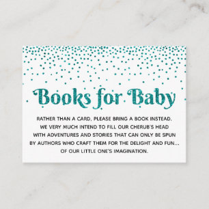 Tarjetas de Solicitud de Libros con Confeti Verde