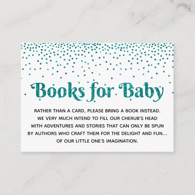 Tarjetas de Solicitud de Libros con Confeti Verde (Anverso)