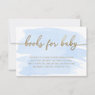 Tarjetas de Solicitud de Libros de Acuarela Azul