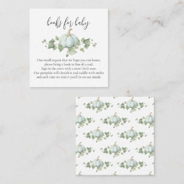 Tarjetas de solicitud de libros de Baby Shower de  (Anverso / Reverso)