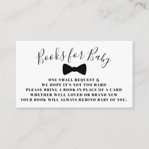 Tarjetas de solicitud de libros de Black Bow Tie B