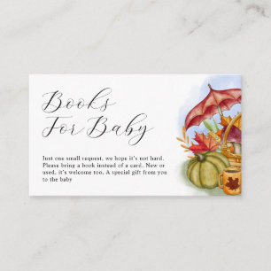 Tarjetas de solicitud de libros para baby shower c