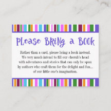Tarjetas de Solicitud de Libros para Baby Shower c
