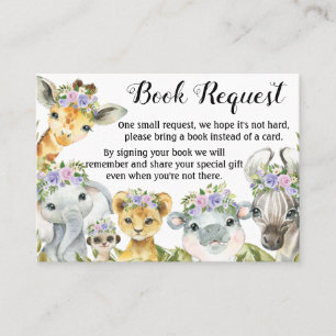 Tarjetas de solicitud de libros para Baby Shower d