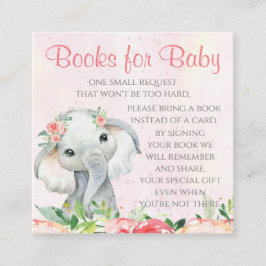 Tarjetas de solicitud de libros para elefantes chi