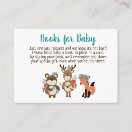 Tarjetas de solicitud de libros tribales de Baby S