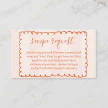 Tarjetas de Solicitud de Recetas con Rayas Naranja