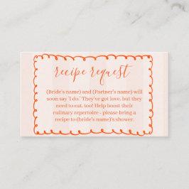 Tarjetas de Solicitud de Recetas con Rayas Naranja