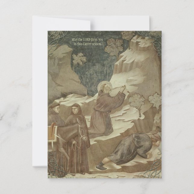 Tarjetas de St Francis pascua de Giotto (Anverso)