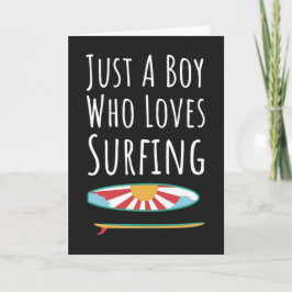 Tarjetas de surf lindas para niños pequeños surfis