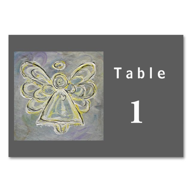 Tarjetas de tabla Angel Personalizado de color bla (Anverso)