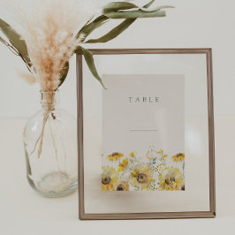 Tarjetas de tabla de Boda floral de acuarela rústi