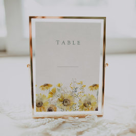 Tarjetas de tabla de Boda floral de acuarela rústi