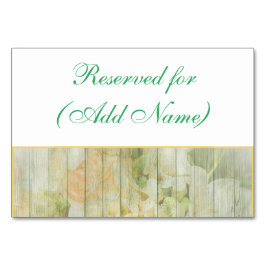 Tarjetas de tabla de Boda floral rústico personali