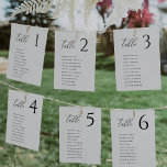 Tarjetas de tabla de Boda mínimo moderno<br><div class="desc">Estas tarjetas minimalistas para sentarse son perfectas para un boda sencillo y moderno. El diseño neutro cuenta con una tarjeta minimalista decorada con caligrafía de escritura moderna y elegante. La tarjeta se imprime en la parte delantera y trasera (doble cara). Puede editar/personalizar toda la plantilla. Si necesitas ayuda o productos...</div>