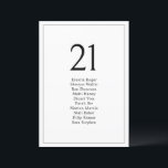 Tarjetas de tabla de Boda mínimo simple<br><div class="desc">Diseñada para coordinarse con nuestra colección Minimalista de Bodas,  esta tarjeta de gráfico de asientos personalizable presenta un guión moderno con un diseño minimalista. Perfecto para cada temporada. Para realizar cambios avanzados,  seleccione Personalizar -> Editar usando la herramienta Diseño.</div>