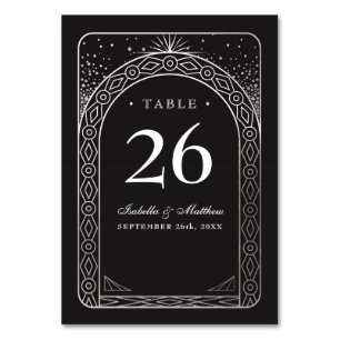 Tarjetas de tabla de Bodas de la Unión Celestial