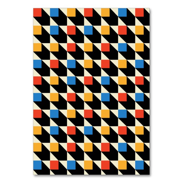 Tarjetas de tabla de cuadrados coloridos (Anverso)