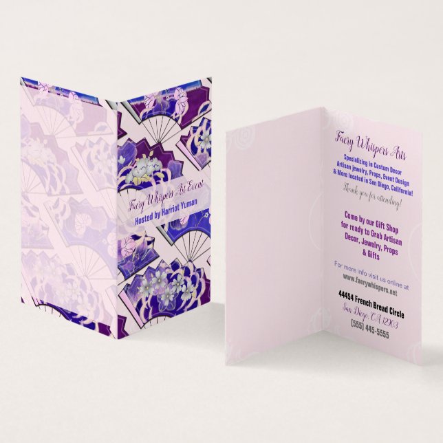 Tarjetas de TABLA de EVENTO para fans tradicionale (Interior y exterior)
