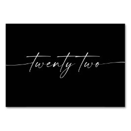 Tarjetas de tabla de guiones minimales elegantes n